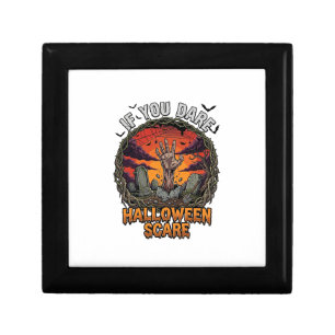 If You Dare Halloween Scare Zombie Hand Tombstone_ Gift Box