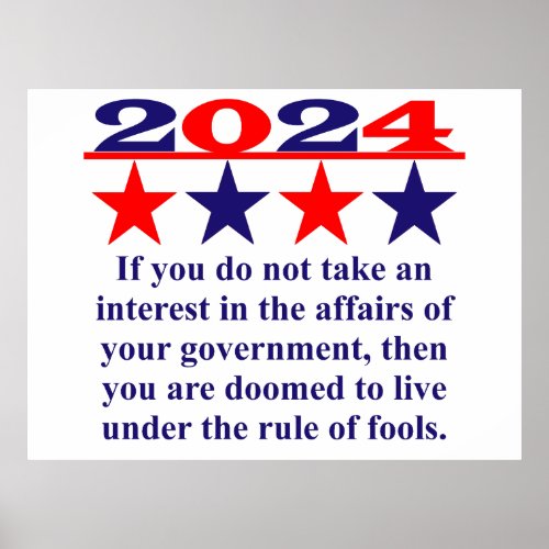 If You Do Not Take An Interest _ Political Quote  Poster