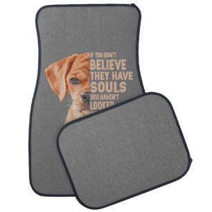 If you don't believe they have souls Puggle lover Car Floor Mat