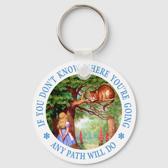 If you don't know where you're going, any path keychain (Front)