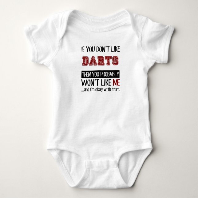 If You Don't Like Darts Cool Baby Bodysuit (Front)