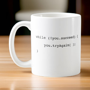 If You Don't Succeed Try Again Programmer Loop Coffee Mug
