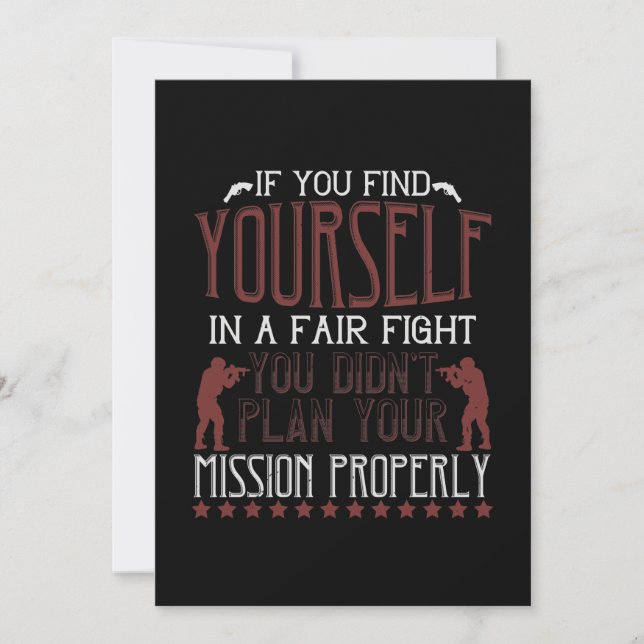 If You Find Yourself In A Fair Fight Save The Date (Front)