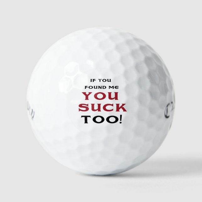 If you found me golf  golf balls (Front)