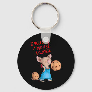 If You Give A Mouse A Cookie Costume Kids  Keychain