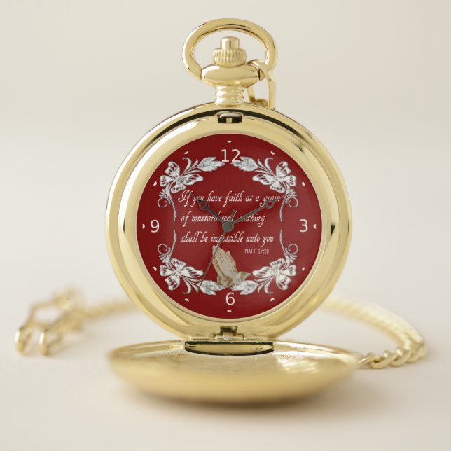 IF YOU HAVE FAITH POCKET WATCH (Inside)