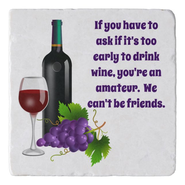 If You Have to Ask - Marble Trivet (Front)