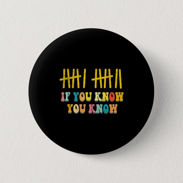 If You Know You Know 67 Trendy Six Seven Meme 6 7  Button (Front)
