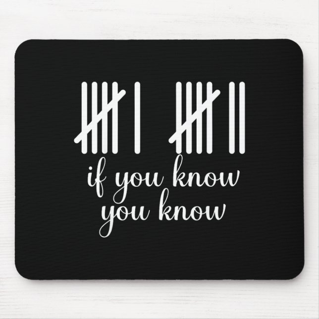 If You Know You Know Funny 67 Meme  Mouse Pad (Front)