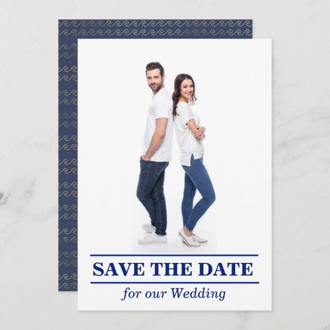 If You Like Sailing Flat Save The Date Card (Front/Back)