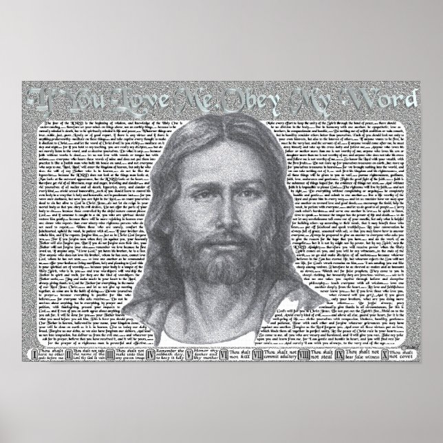 If you Love Me, Obey My word. Poster (Front)