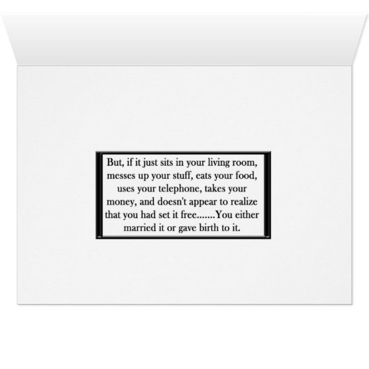 If You Love Something, Set It Free... (Inside Horizontal (Bottom))