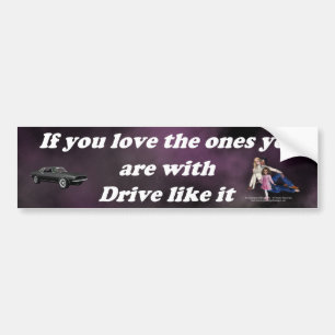If_You_Love_the_Ones_purple_cloud Bumper Sticker
