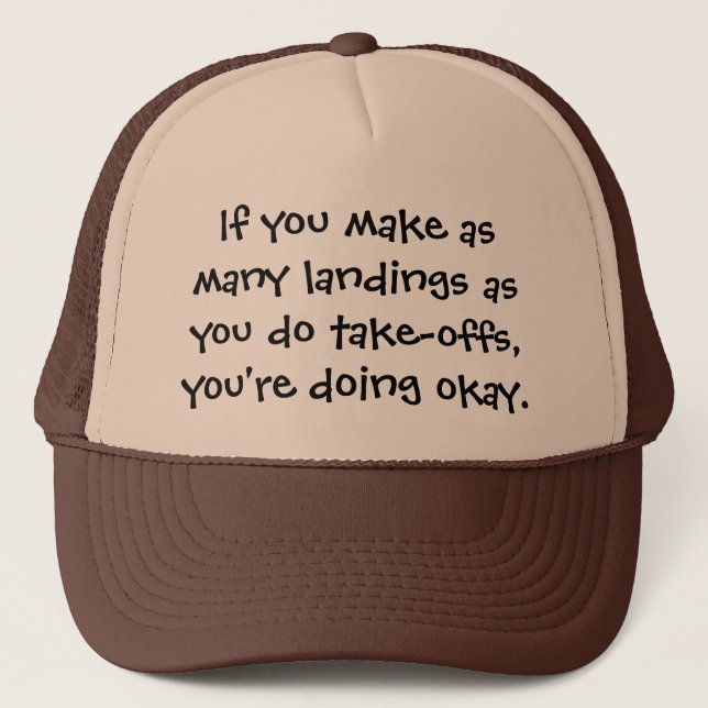 If you make landings - Senior citizens Trucker Hat (Front)