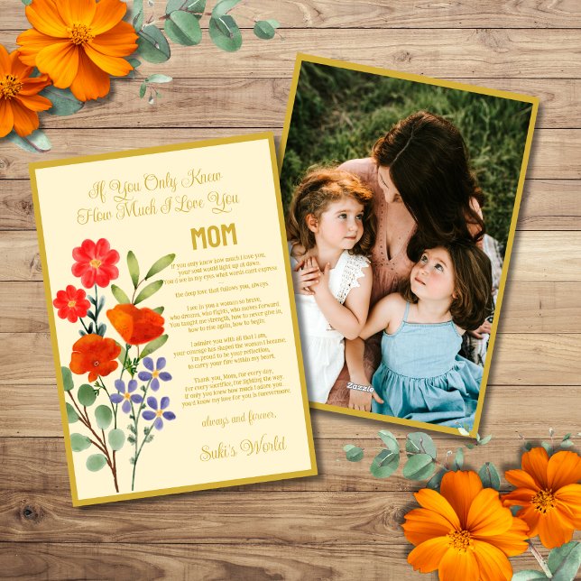If You Only Knew How Much I Love You, Mom Holiday Card (Creator Uploaded)