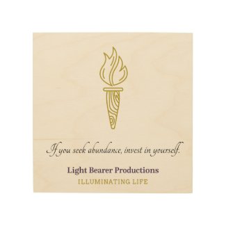 If you seek abundance... Wooden Wall Art. Wood Print