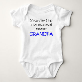 If you think I nap alot meet Grandpa Baby Bodysuit