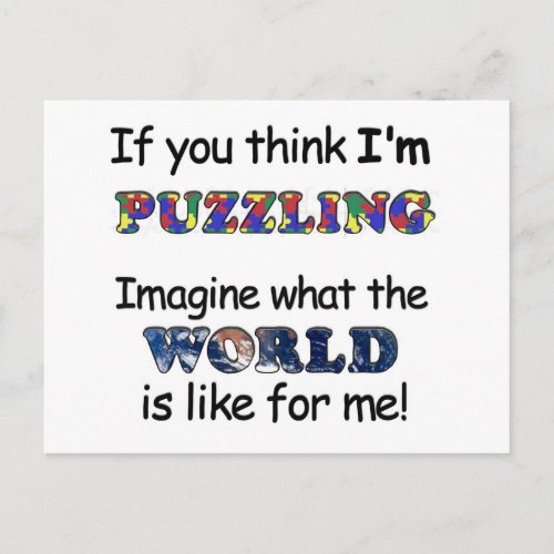 If You Think Im Puzzling Postcard