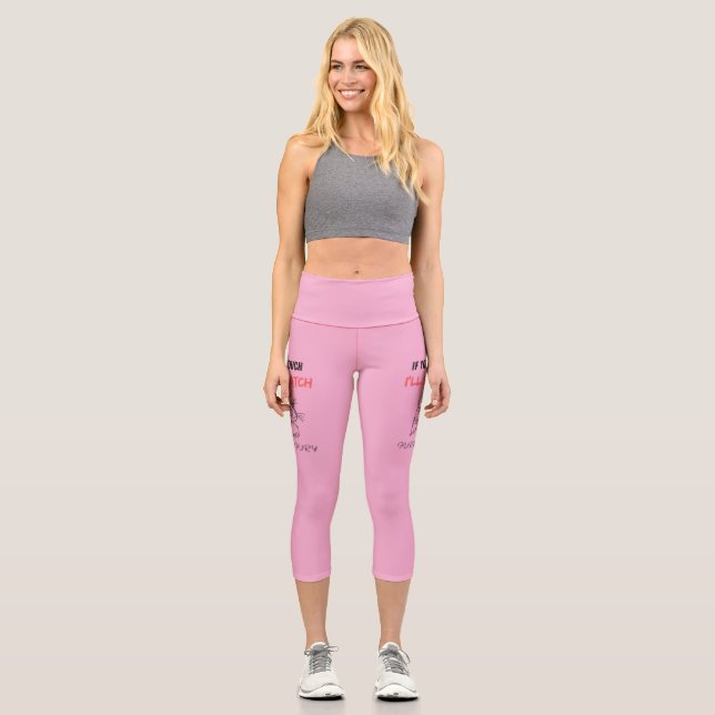 If you touch, I will scratch! Capri Leggings (Front)
