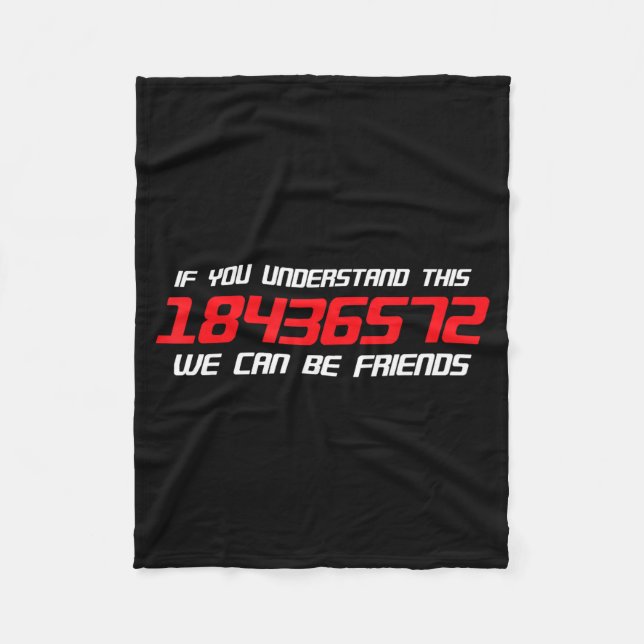 If You Understand This 18436572 Funny Mechanic Car Fleece Blanket (Front)
