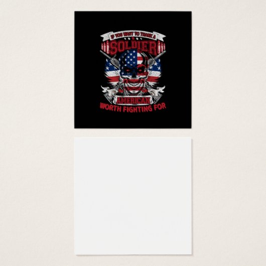 if you want to thank a soldier american worth figh (Front & Back)