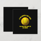 If you wanted a soft serve funny tennis ball sport (Front/Back)