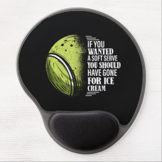If You Wanted A Soft Serve - Funny Tennis Player Gel Mouse Pad