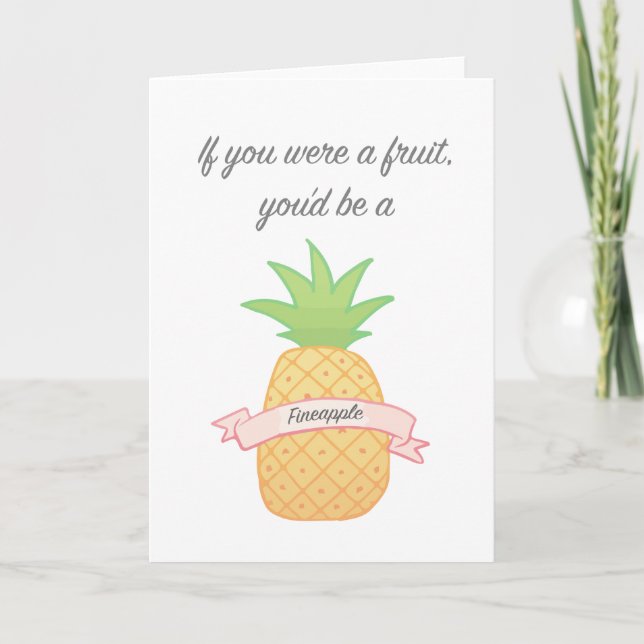 If You Were a Fruit Valentine's Card (Front)