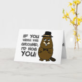 If you were the ground, I'd hog you! Card (Yellow Flower)