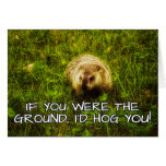 If you were the ground, I'd hog you! greeting card