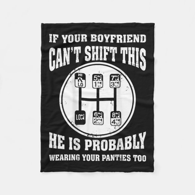 If Your Boyfriend Can't Shift This He Wear Your Pa Fleece Blanket (Front)