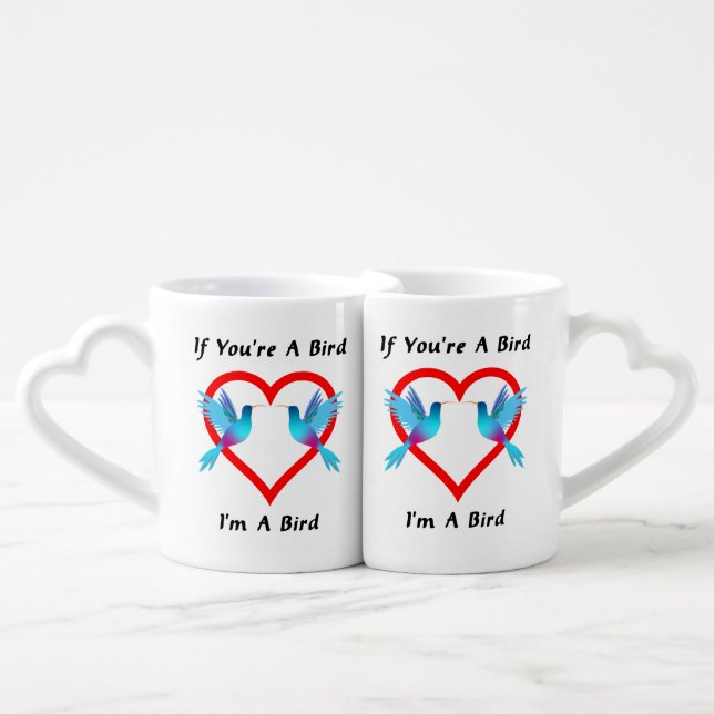 If You're A Bird I'm A Bird - Quote - The Notebook Coffee Mug Set (Front Nesting)