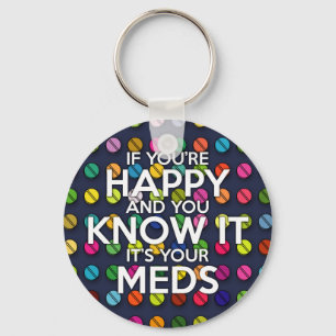 IF YOU'RE HAPPY AND YOU KNOW IT KEYCHAIN
