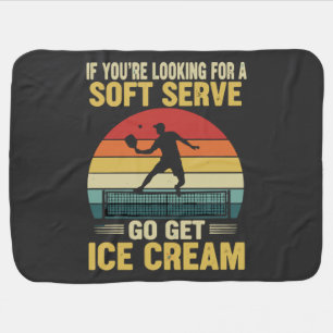 If You're Looking For A Soft Serve Pickleball Baby Blanket