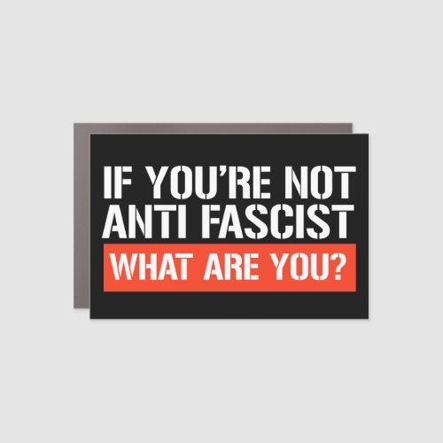 If youre not Anti_Fascist _ What are you Car Magnet