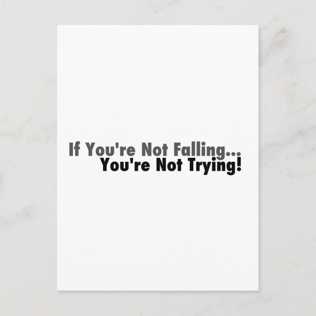 If You're Not Falling... Postcard (Front)