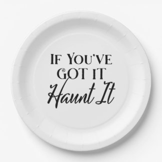 If You've Got It, Haunt It | Halloween Ghost Paper Plates