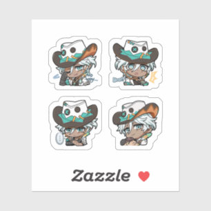 Ifa Genshin Impact 4 Pack Sticker Sheet