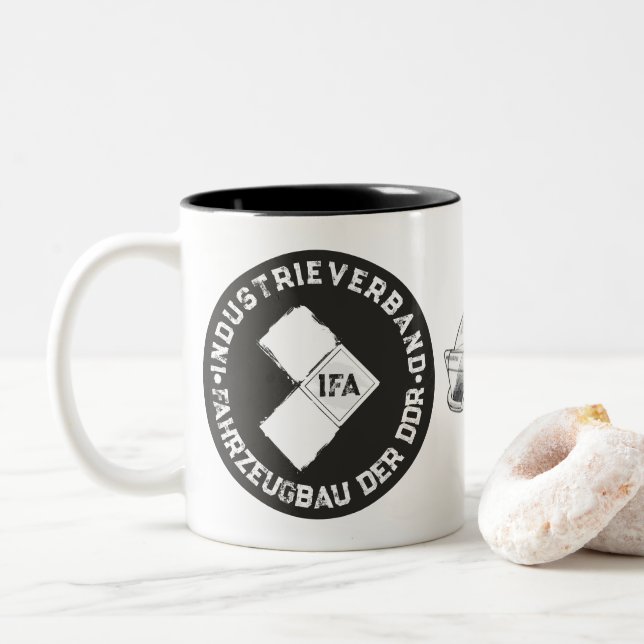 IFA VINTAGE Two-Tone COFFEE MUG (With Donut)