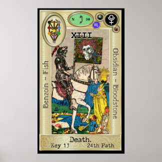 Ifdawn Deepdream Tarot Key 13 ~ Death Poster