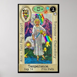 Ifdawn Deepdream Tarot Key 14 ~ Temperance Poster