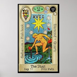 Ifdawn Deepdream Tarot Key 17 ~ The Star Poster