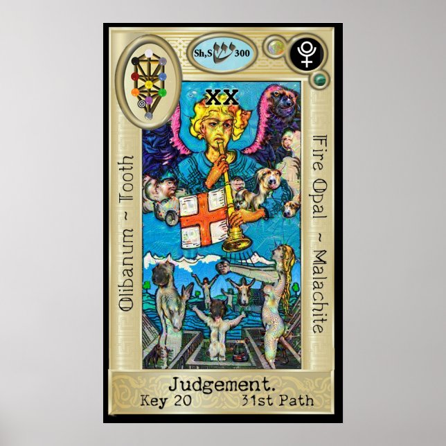 Ifdawn Deepdream Tarot Key 20 ~ Judgement Poster (Front)