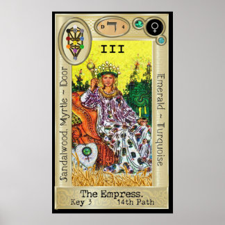 Ifdawn Deepdream Tarot Key 3 ~ The Empress Poster