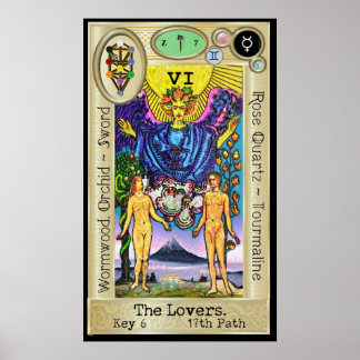 Ifdawn Deepdream Tarot Key 6 ~ The Lovers Poster