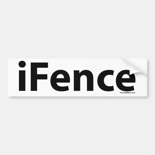 iFence Bumper Sticker (Front)