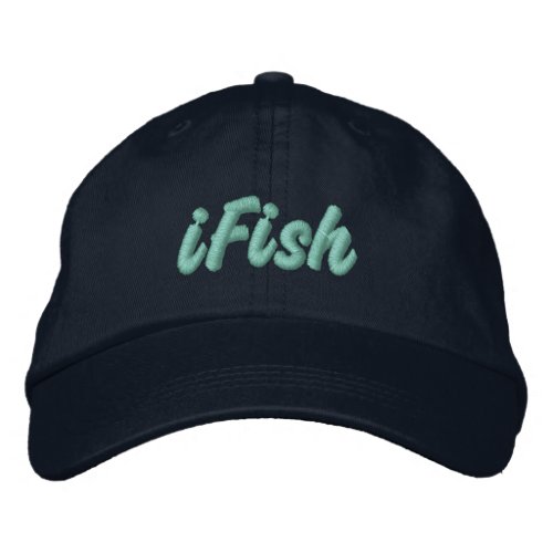 iFish in Lake Tahoe Sierra Nevada Mountains Embroidered Baseball Cap