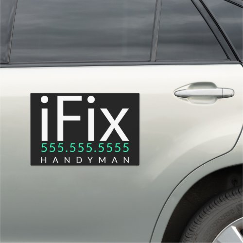 iFix Handyman Carpenter Mechanic Advertising Car Magnet