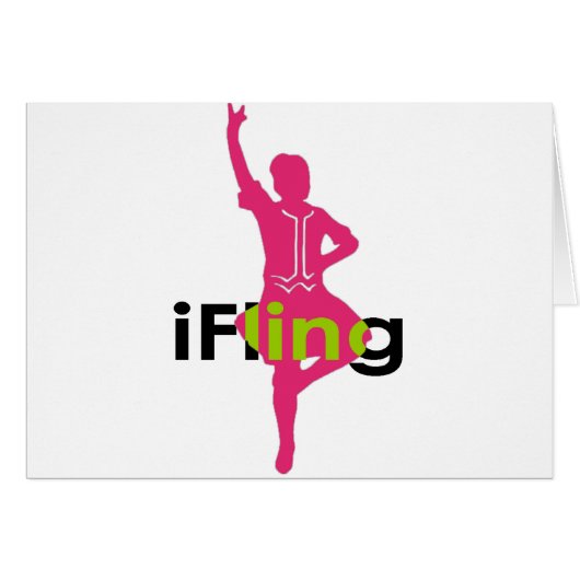 iFling Highland Dancer Cards (Front Horizontal)