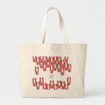 Ifly - Falling Rabbits With Long Ears Large Tote Bag at Zazzle